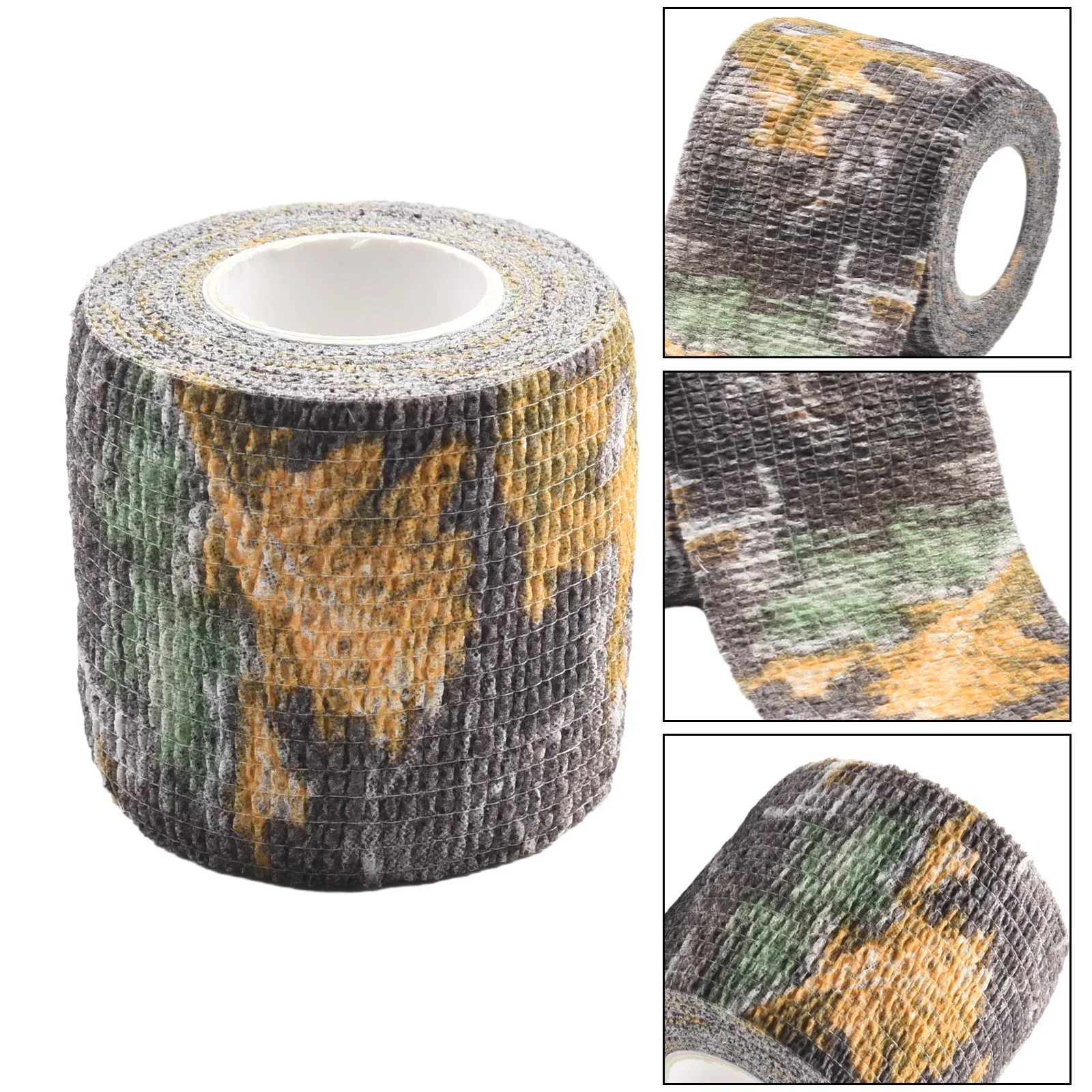 1pc Camouflage Invisible Tape Camo Form Reusable Self Cling Camo Hunting Rifle Fabric Tape Wrap Outdoor Camping Tool Accessories