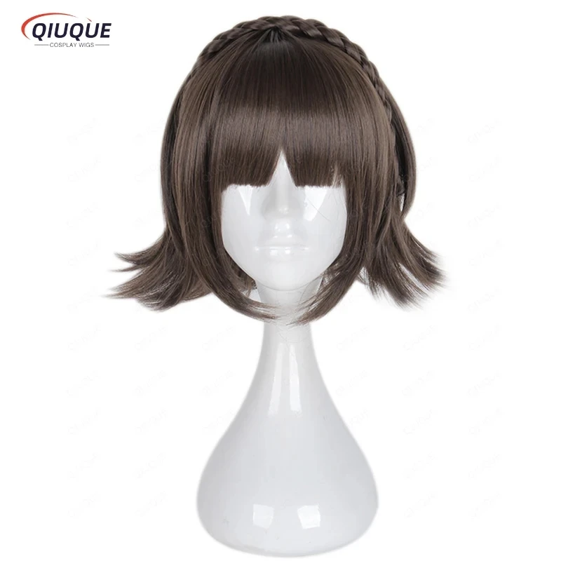 

Persona 5 P5 Makoto Niijima Wig Mixed Brown With Braid Heat Resistant Hair Cosplay Costume Wig + Freen Wig Cap