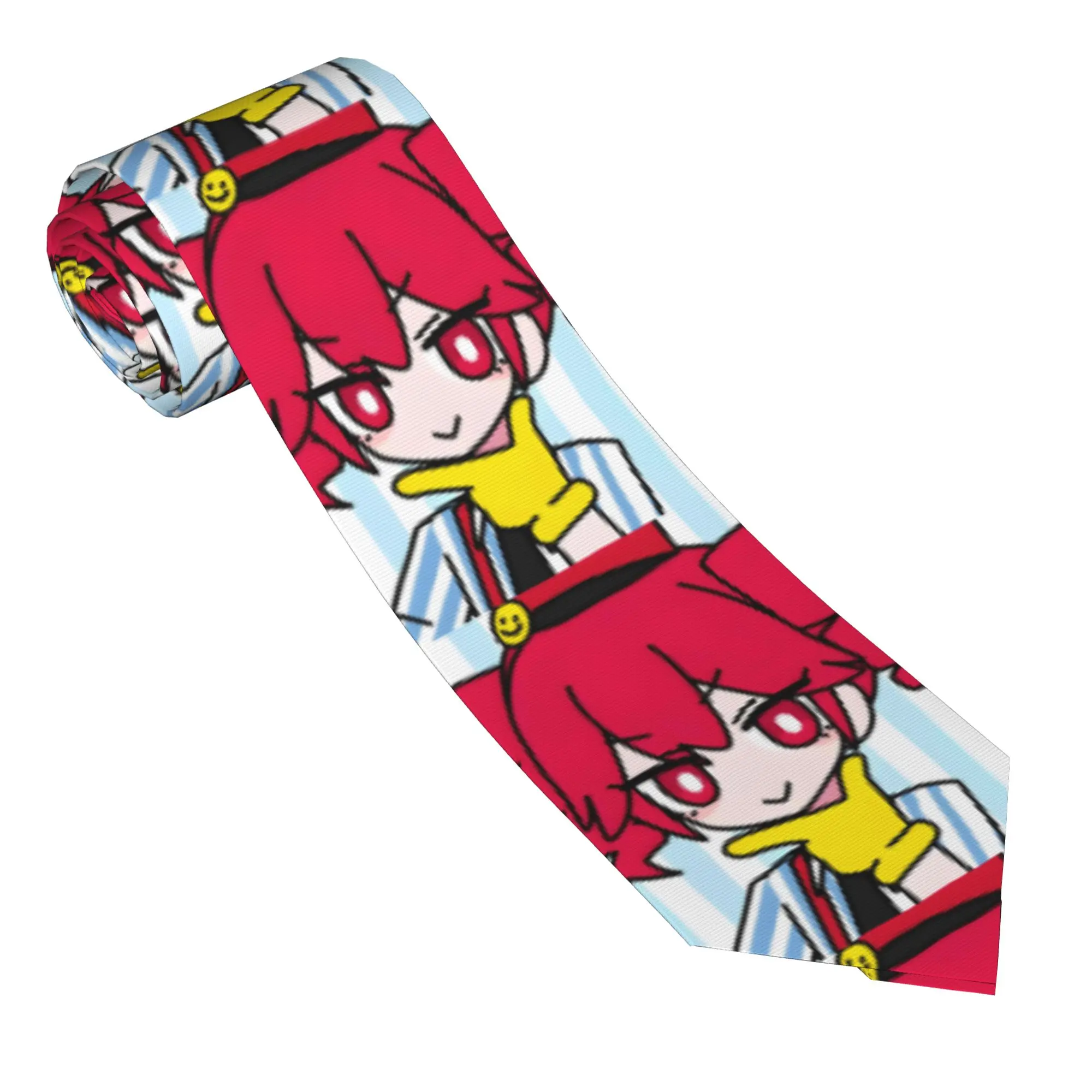 Mesmerizer Kasane Teto Hatsune Miku Necktie Unisex 8 cm Slim  Classic Neck Tie Cartoon for Men Suits Accessories Cravat Wedding