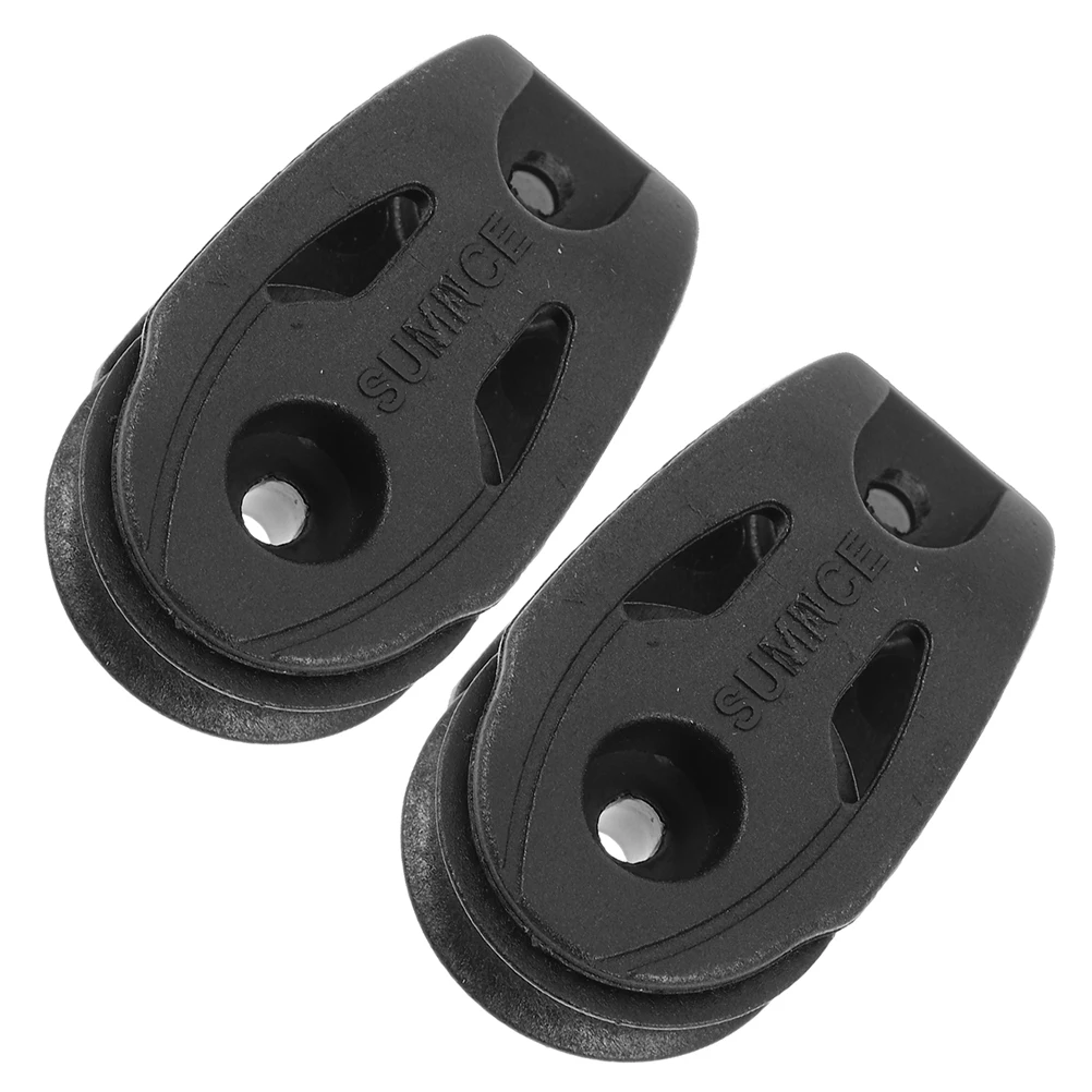 

2pcs Single Swivel Pulley High Strength Nylon Sailing Hardware Kayak Stabilizer Kit Sailboat Accessories Bearings Pulley System