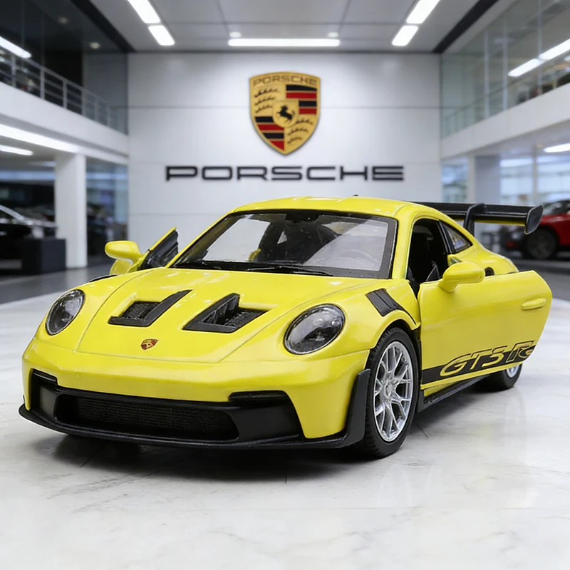 

WELLY 1:36 Porsche 911 GT3 RS, литая модель автомобиля из сплава, игрушечная машинка, миниатюрная масштабная модель автомобиля для детей