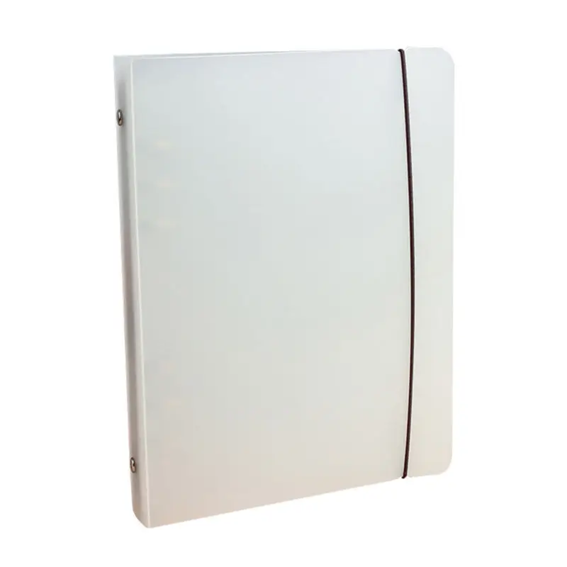 

A5 Transparent Plastic File Folder 23.6 X 18 X 4Cm Round Ring Binder For Document Storage Sheet Protector Loose Leaf