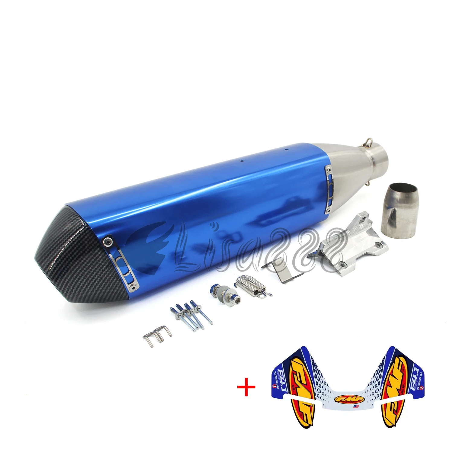 Długość 540mm Wlot 58mm Motocyklowy tłumik wydechu FMF 4T Rura wydechowa Moto Uniwersalny z wyjmowanym DB Killerem escape moto