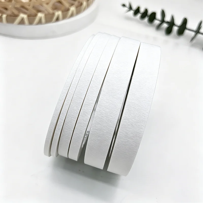 3/6 Rolls White Painter Tape - 3mm to 13mm Width 787.4 Inches Per Roll - High-Quality Removable Adhesion Smooth Surface Neatly