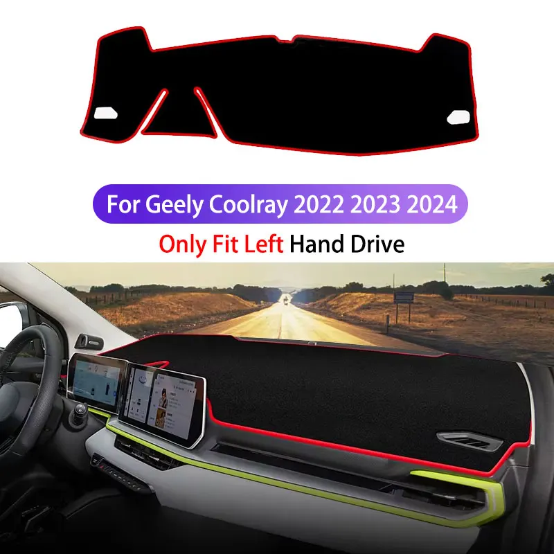 

For Geely Coolray 2022 2023 2024 Car Dashboard Covers Mat Shade Cushion Pad Carpets Platform Desk Cover Mats Carpets Accessories