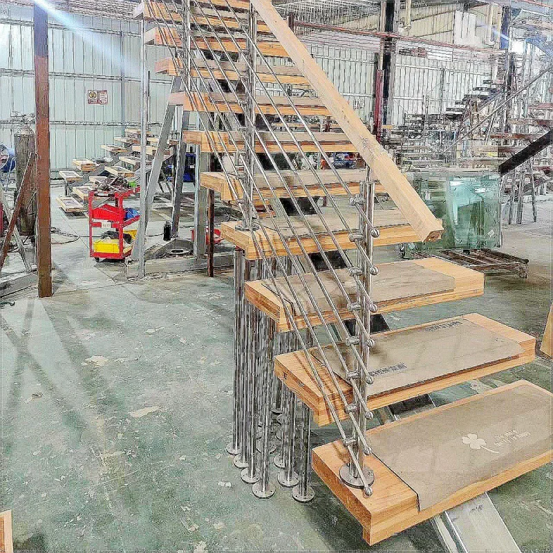 10 0.Zhang.Custom.Staircase With Diagonal Beam Keel And Loft Floors Can Be Retested Various Styles Of Household Rotating Ste