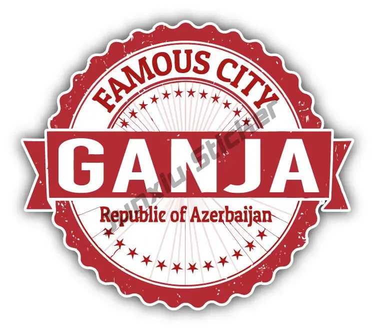 الحب أذربيجان العلم ملصق لاصق لامع ورائع تذكارية معطف السيارة الأسلحة درع مدينة السفر أذربيجان المنزل فخر السفر سيارة شاحنة فان مائي #5