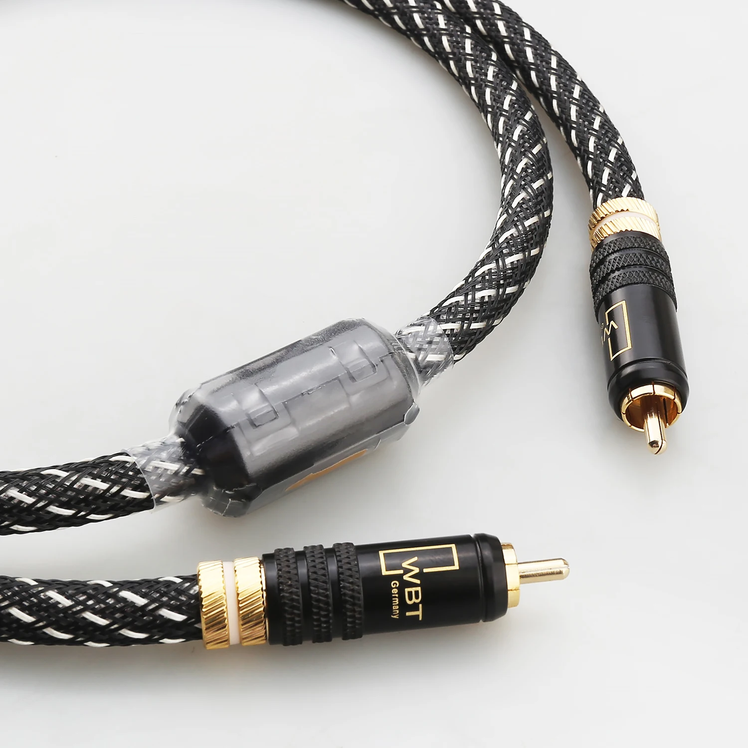 HT4 Silver Plated 75Ohm Digital Coaxial Cable with Gold Plated RCA Plug SPDIF Audio For HIFI DAC CD Player