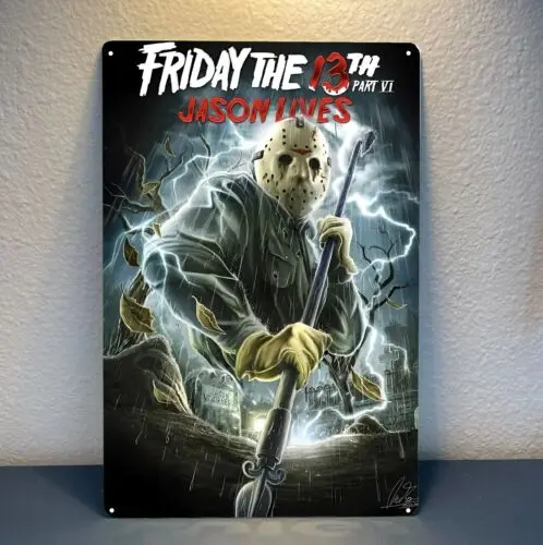 Friday The 13th Movie Metal Poster - Collectable Tin Sign - 20x30cm