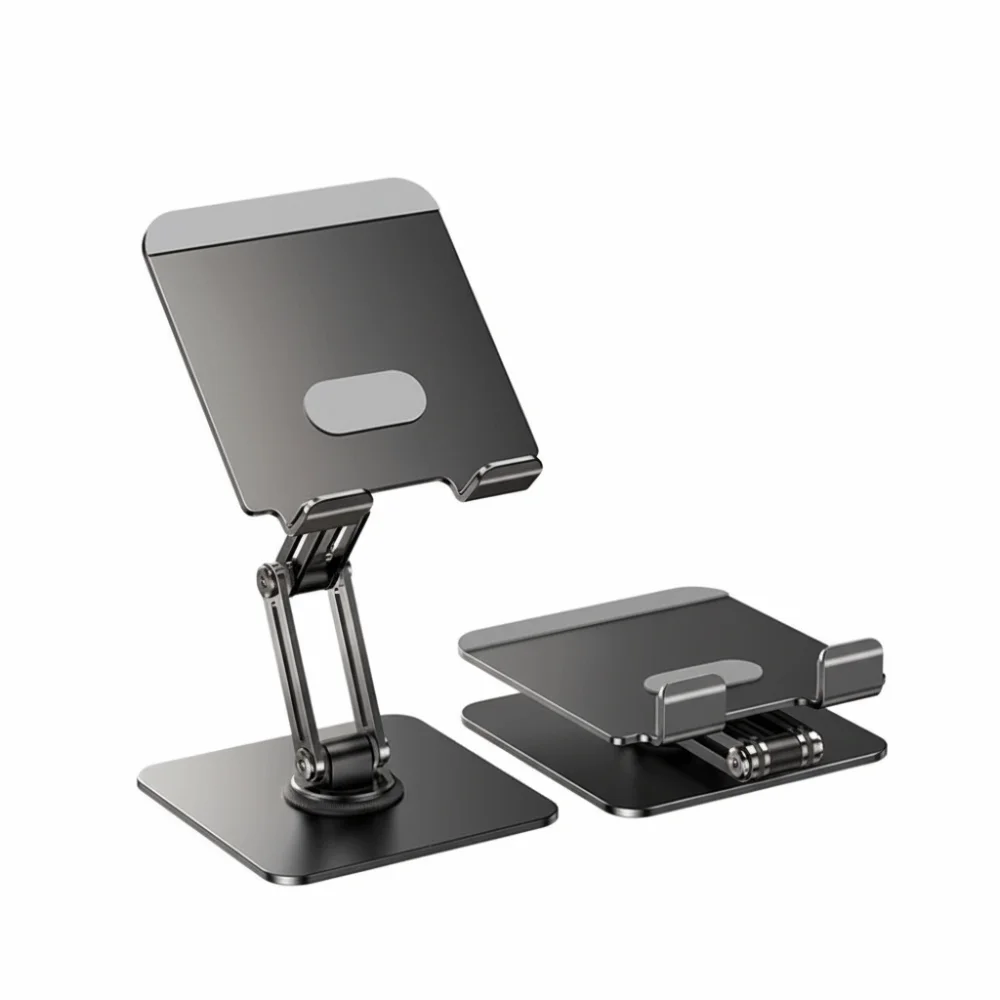 Rotatable Foldable Tablet Stand Metal Frame Multi Angle Tablet Foldable Holder Anti Slip Adjustable Tablet Phone Bracket