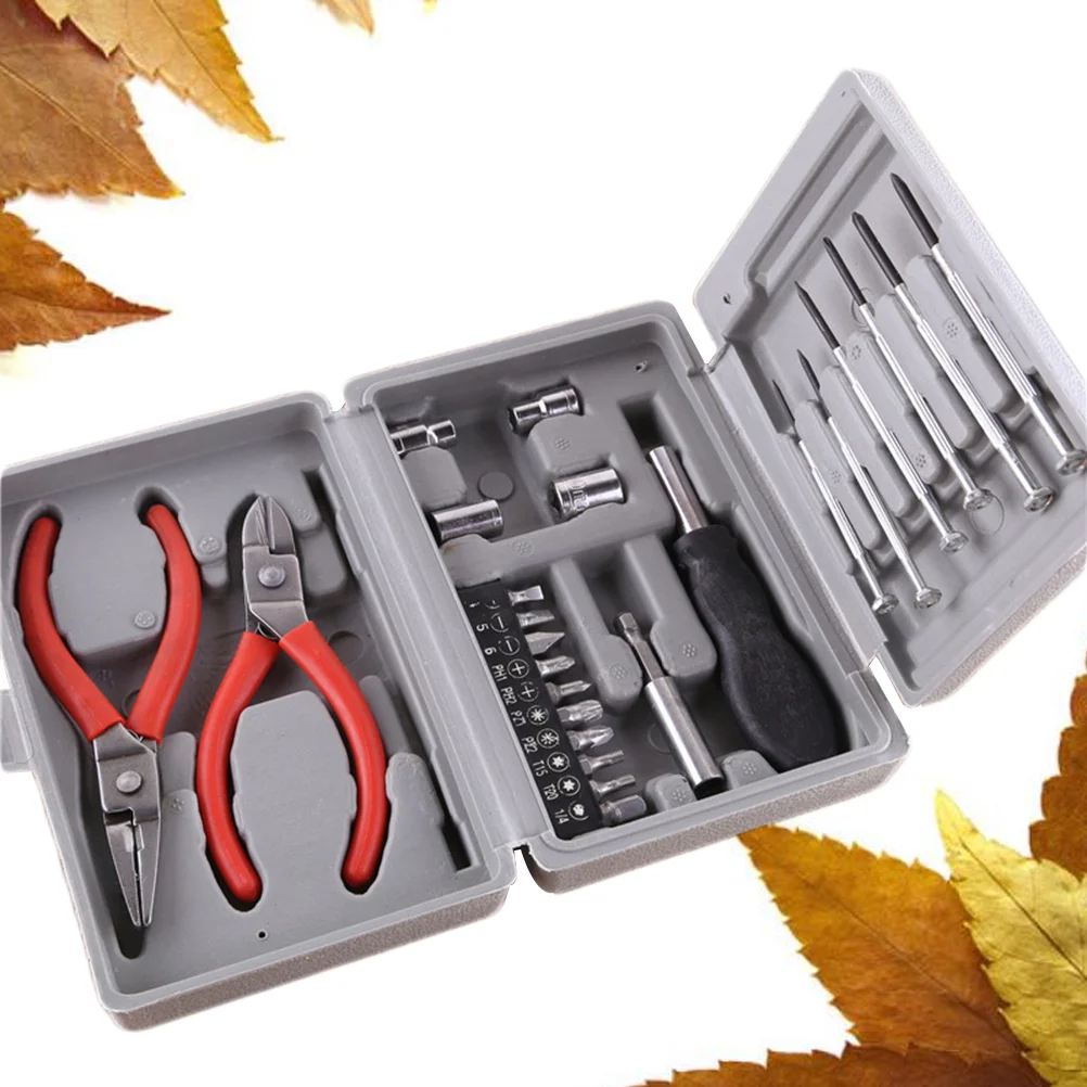 

24pcs Household Tool Kit Home Repair Hand Tool Kit Multifunctional Tools in Storage Case