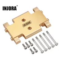 INJORA 21g Brass Skid Plate Transmission Mount For 1/24 RC Crawler AX24 XC-1 Upgrade