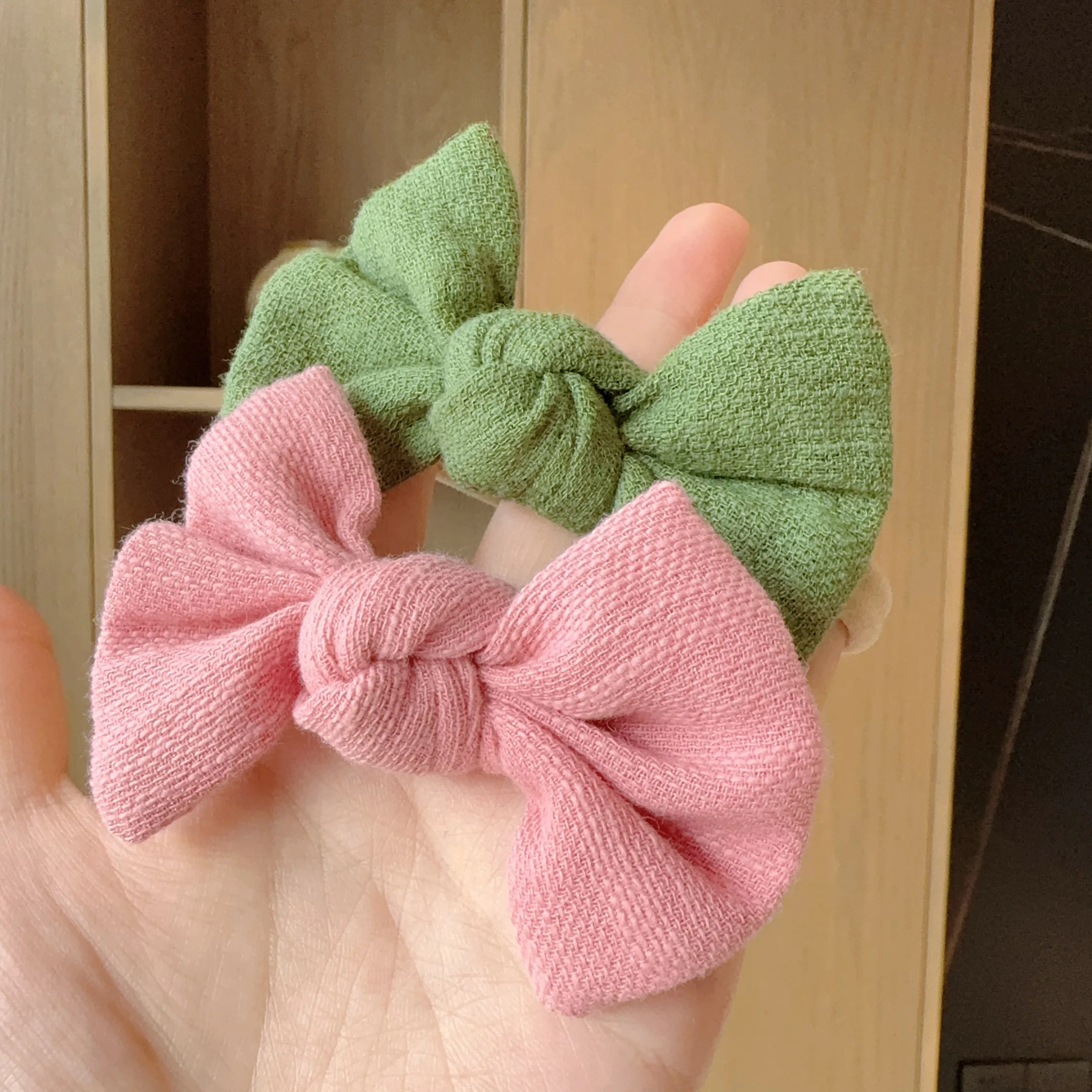 

2Pcs Cute Candy Color Bowknot Baby Headband Turban Newborn Girls Elastic Hair Bands Nylon Headwear Kids Hair Accessories