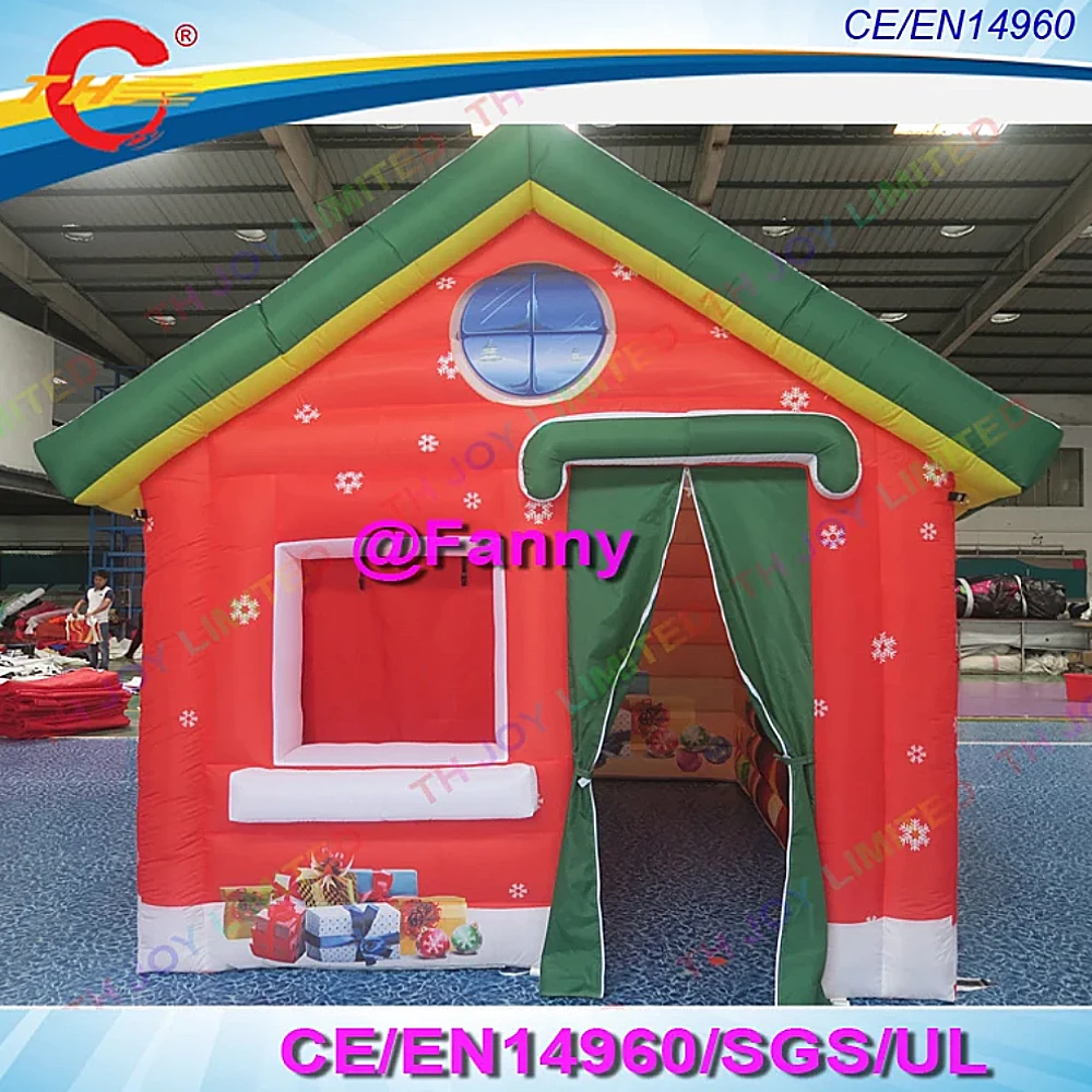 cheap christmas inflatable santa house, inflatable santa grotto, advertising inflatables christmas tent, free air ship to door