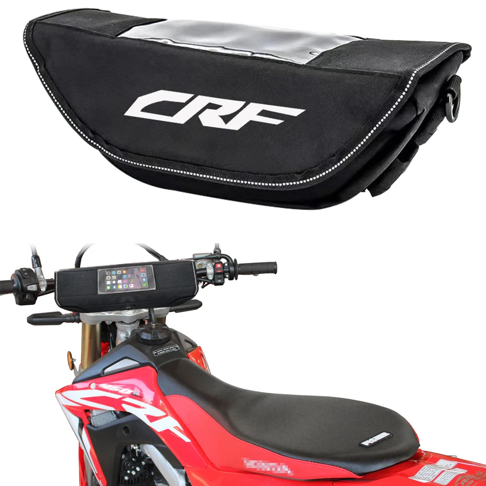 For Honda CRF450RL CRF450L CRF300L CRF250L CRF 250 300 450L Motorcycle Handlebar Waterproof Bag Travel Bag Storage Bag Screen GP