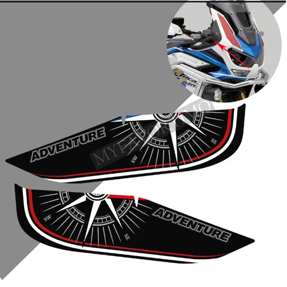 Tank Pad Stickers Decal For Honda CRF1100 CRF 1100 L Kit Adventure ADV Visor Set Africa Twin Protection Side 2019 2020 2021