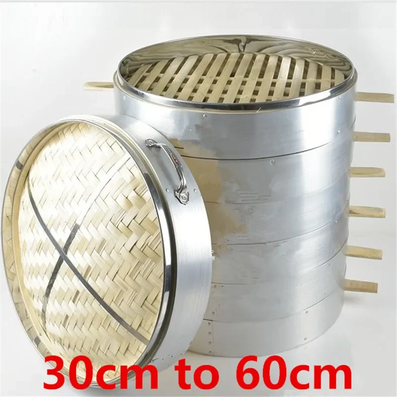 bun drawer buns fish rice dumpling cooker tray dumpling steamer pot Aluminium alloy stainless steel big large bamboo steamer