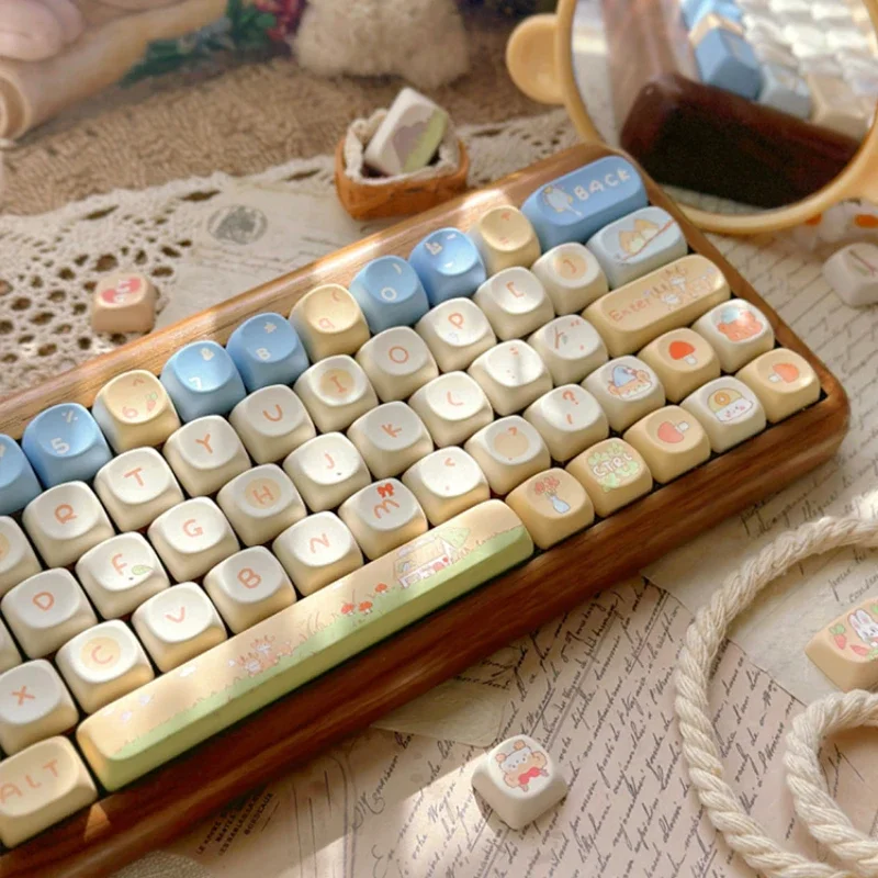 MiFuny Snow White Fairy Tale's Most Beautiful Keycap Highly Customized Keyboard Upgraded PBT Girl's Unique Gift Table Decoration