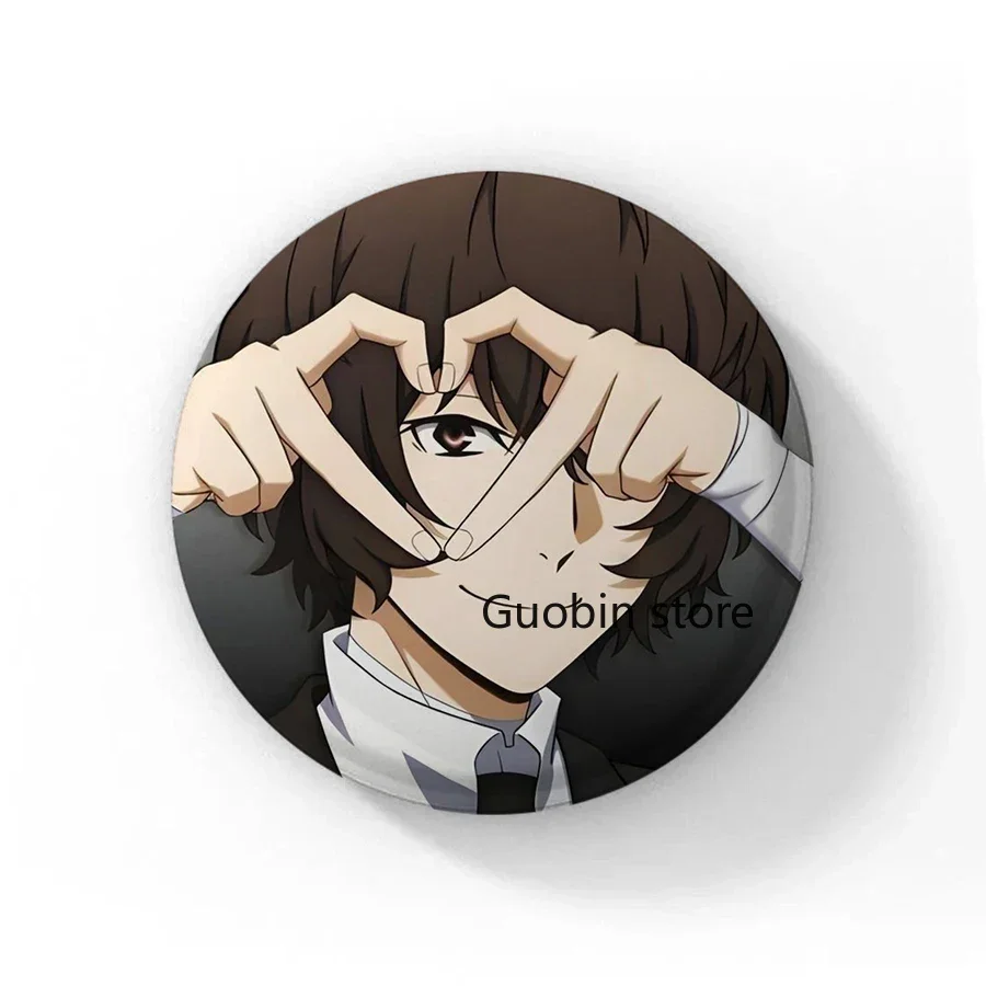 Spille da bavero fatte a mano Bungo Stray Dogs spille Manga Figure Cosplay Badge zaino fai da te vestiti gioielli accessorio bottone Pin