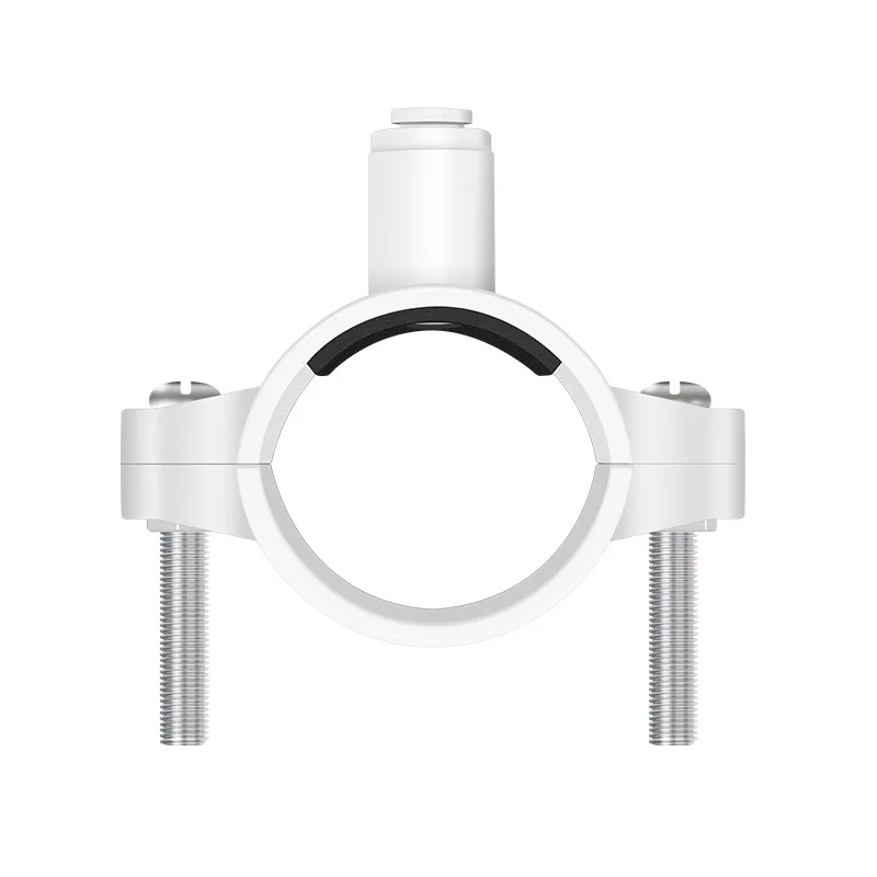 

RO Water Drain Clip POM 40mm Waste Water Pipe Saddle Clamp 1/4 Qiock Connection Kitchen Water Filter Parts
