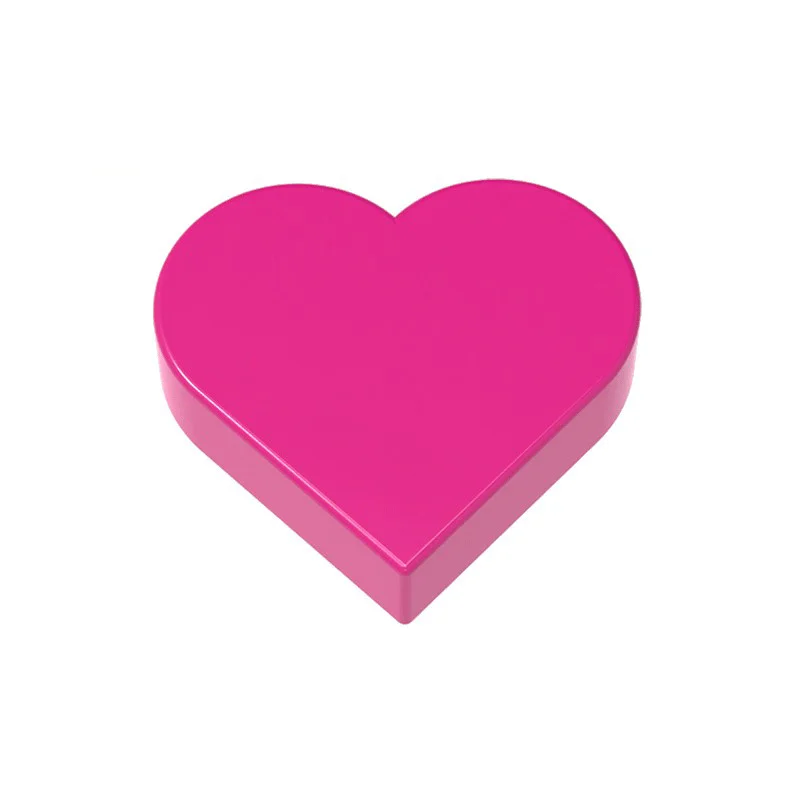 50pcs 39739 Bricks Tile 1 x 1 Parts Heart Compatible MOC Building Block Adult Kids DIY Education Creative Model Toy