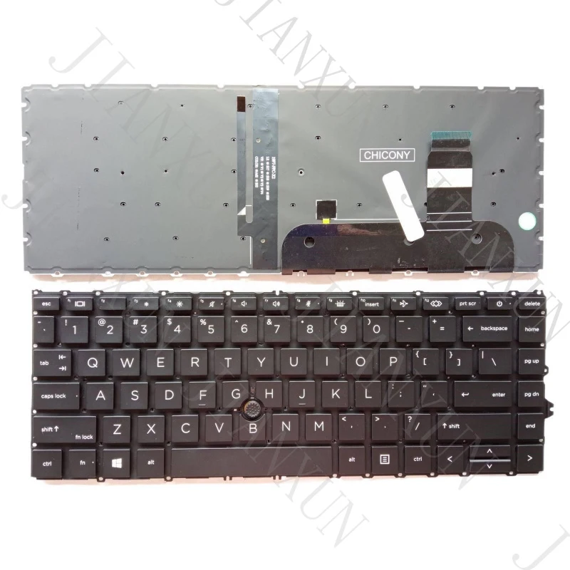 S+New For HP EliteBook 840 G7 845 G7 840 G8 845 G8 Keyboard US Pointer backlit