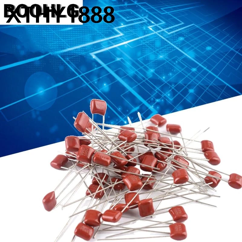 100PCS CBB capacitor 100V 104J 124J 154J 184J 204J 224J 274J 334J 100V 100NF/120NF/150NF/180NF/200NF/220NF/270NF/330NF Pitch 5MM