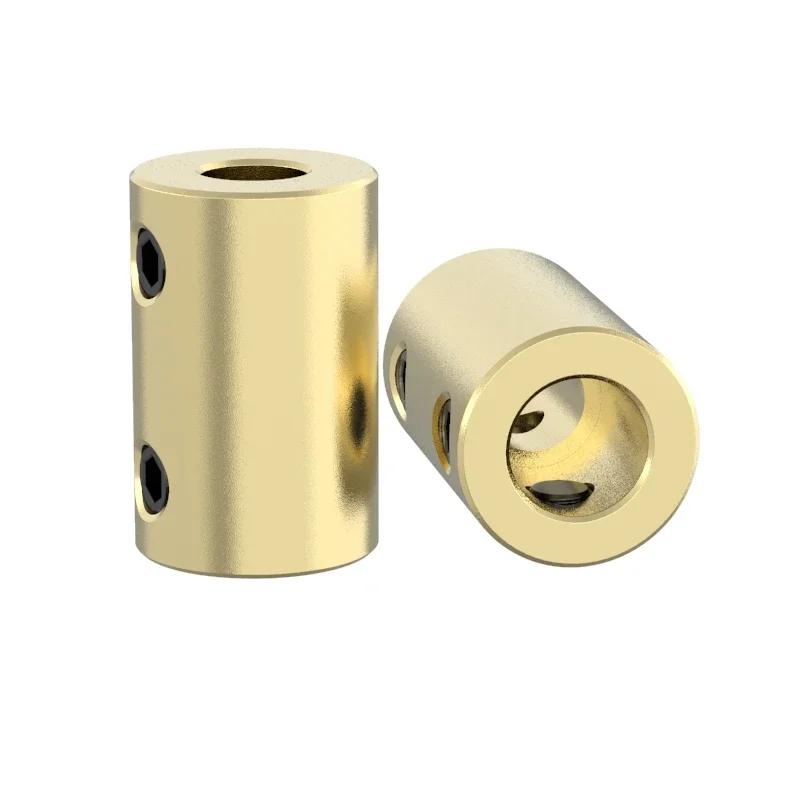 D14L22 Coupler 3.17/4/5/6/7/8m Brass Rigid Motor Shaft Coupling Transmission Connector Sleeve Adapter For RC Boat Car Airplane