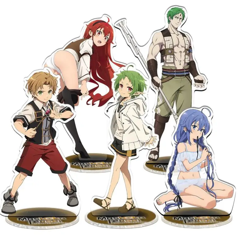Figurine en acrylique pour Mushoku Tensei: Jobless Reincarnation, collection de personnages d'anime Rudeus Greyrat, Roxy Migurdia, Sylphiette