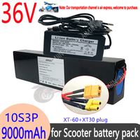 36V9.0AH for AOVO, AOVOPRO, Kamukai and SmartOne KUGOO S1, S2, S3 Electric ScootersElectric Scooter Battery 10S3P xt60 xt30 plug