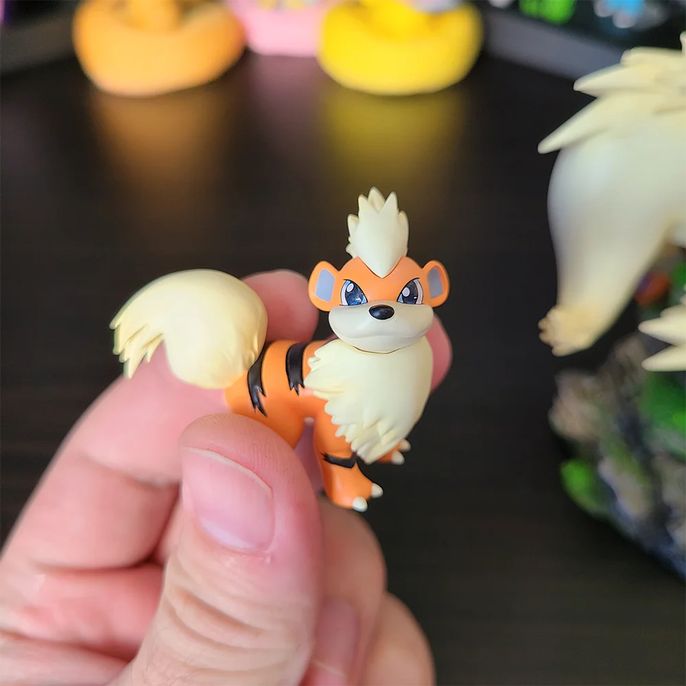 1/20 Pokemon  #58 Growlithe #59 Arcanine Action Figures Kawaii Anime FiguresFigurine Gk Model Collect Decor Toy Birthday Gift