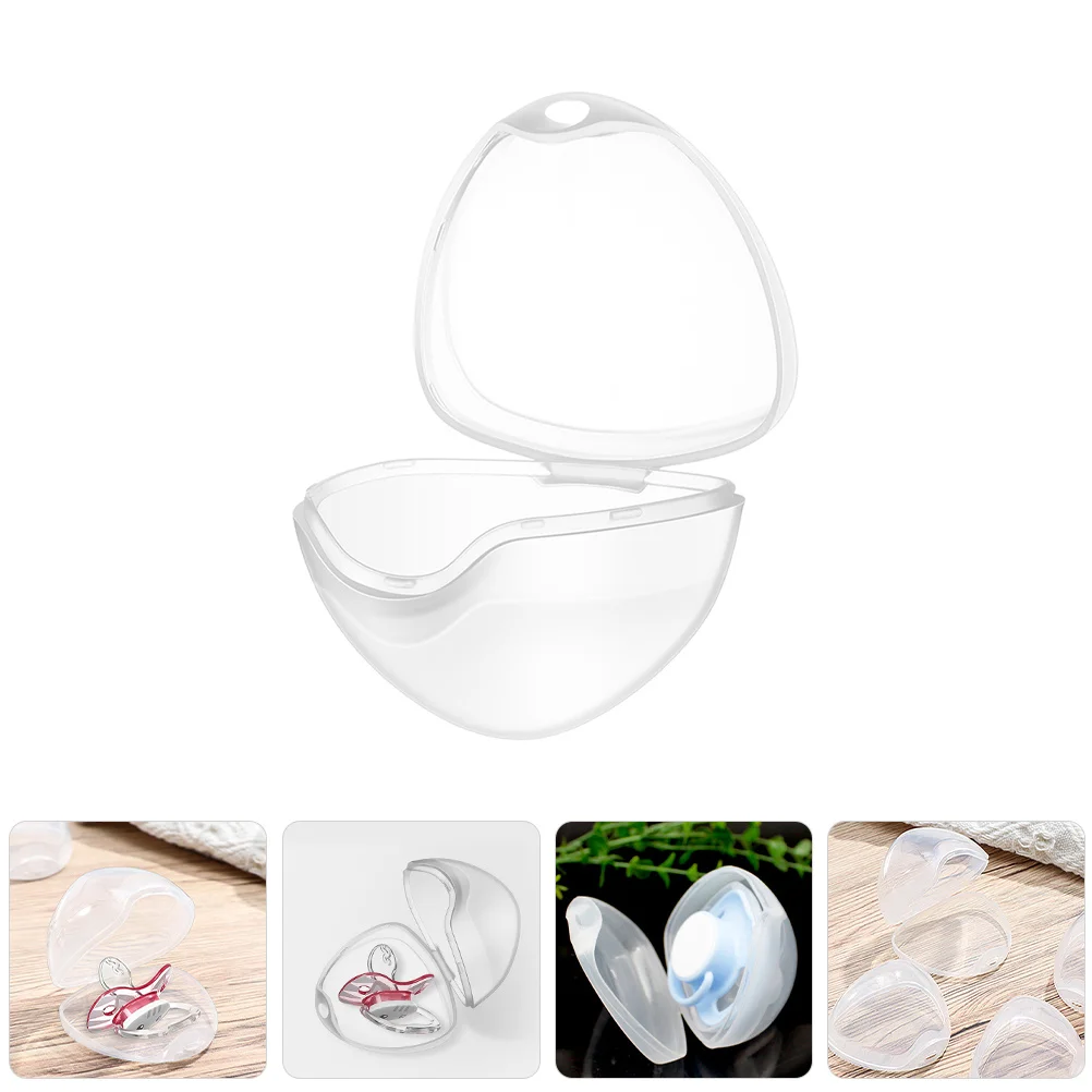 

Набор из 12 прозрачных контейнеров для детских пустышек: портативный органайзер для хранения, дорожный футляр для сосок, многофункциональный держатель для младенцев