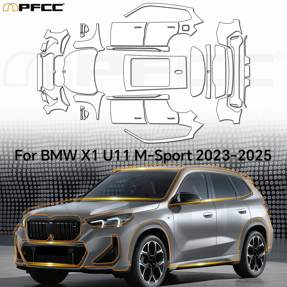 

For BMW X1 U11 M Sport 2023-2025 Full Car PPF Precut Paint Protective Film Scratch-Resistant Clear TPU Film