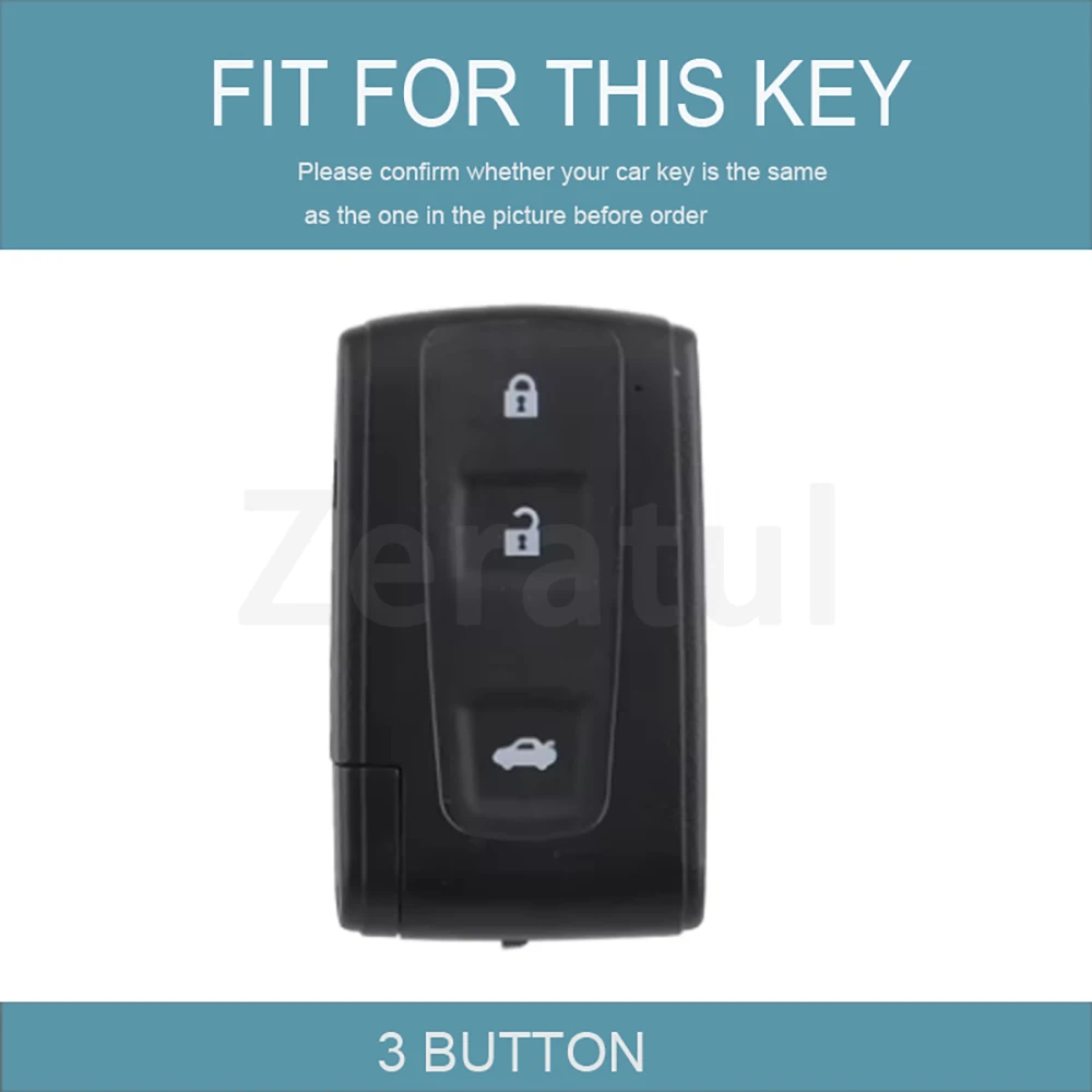 Fashion TPU Keychain for Toyota Prius Corolla Verso Camry 3 Buttons Car Remote Key Case Fob Cover Shell Keyless Protector Holder