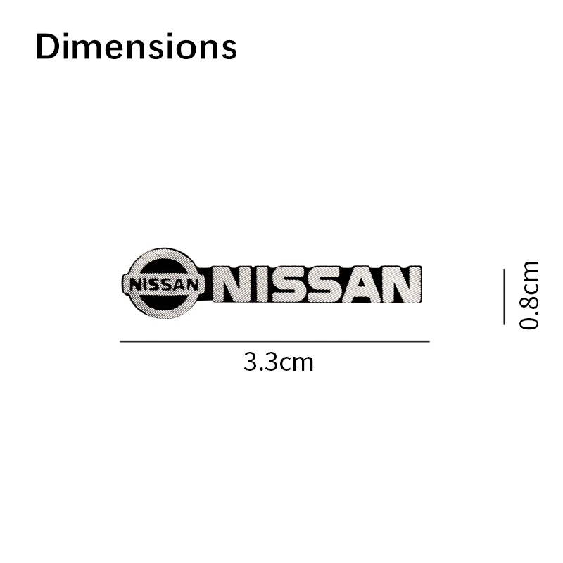 4/8Set Car Audio Decorate 3D Aluminum Emblem Badge Sticker Decal For Nissan j10 GTR Almera X-Trail Qashqai Styling Accessories