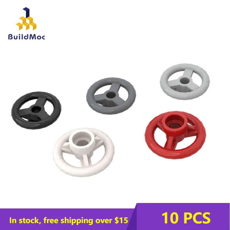 

10PCS Bricks 16091 Steering Wheel Diameter 16 Mm Changeover Catch for Building Blocks Parts DIY Educational High-Tech Parts Toy