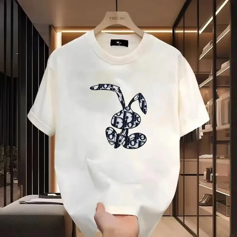 2025 T-shirt casual da donna Harajuku Y2k designer da uomo e da donna estate, autunno e inverno pullover moda con stampa retrò