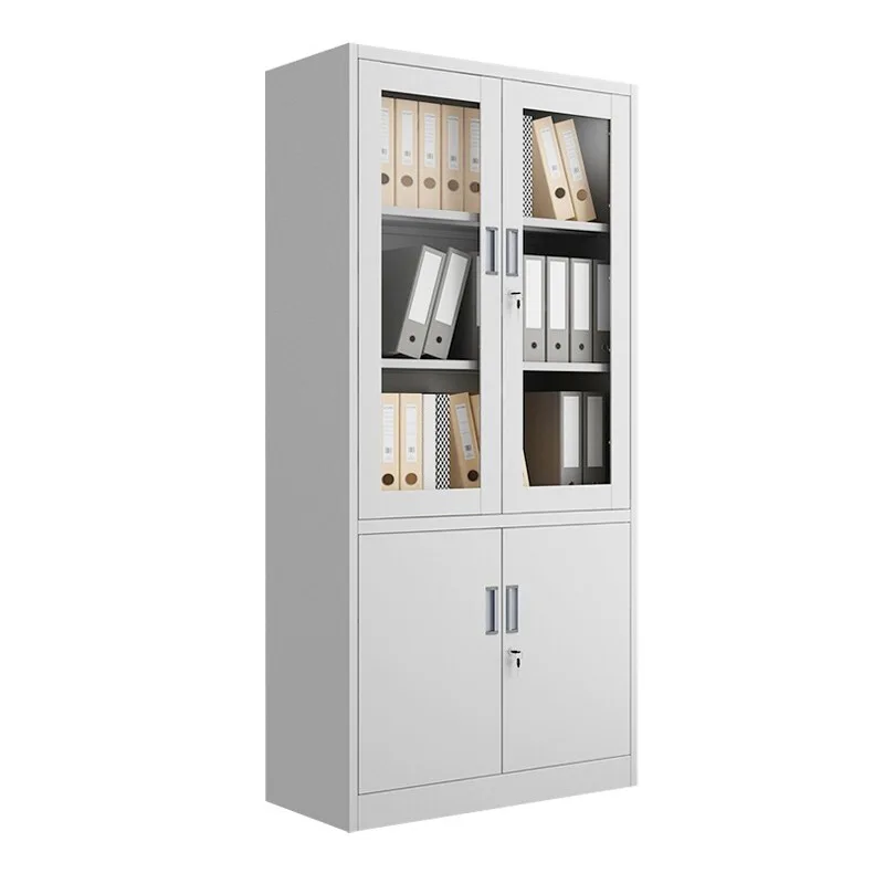 

Office Furniture Metal Storage Documents Filing Cupboard Cabinet Top Option 2 Glass Sliding Door Steel File Cabintes