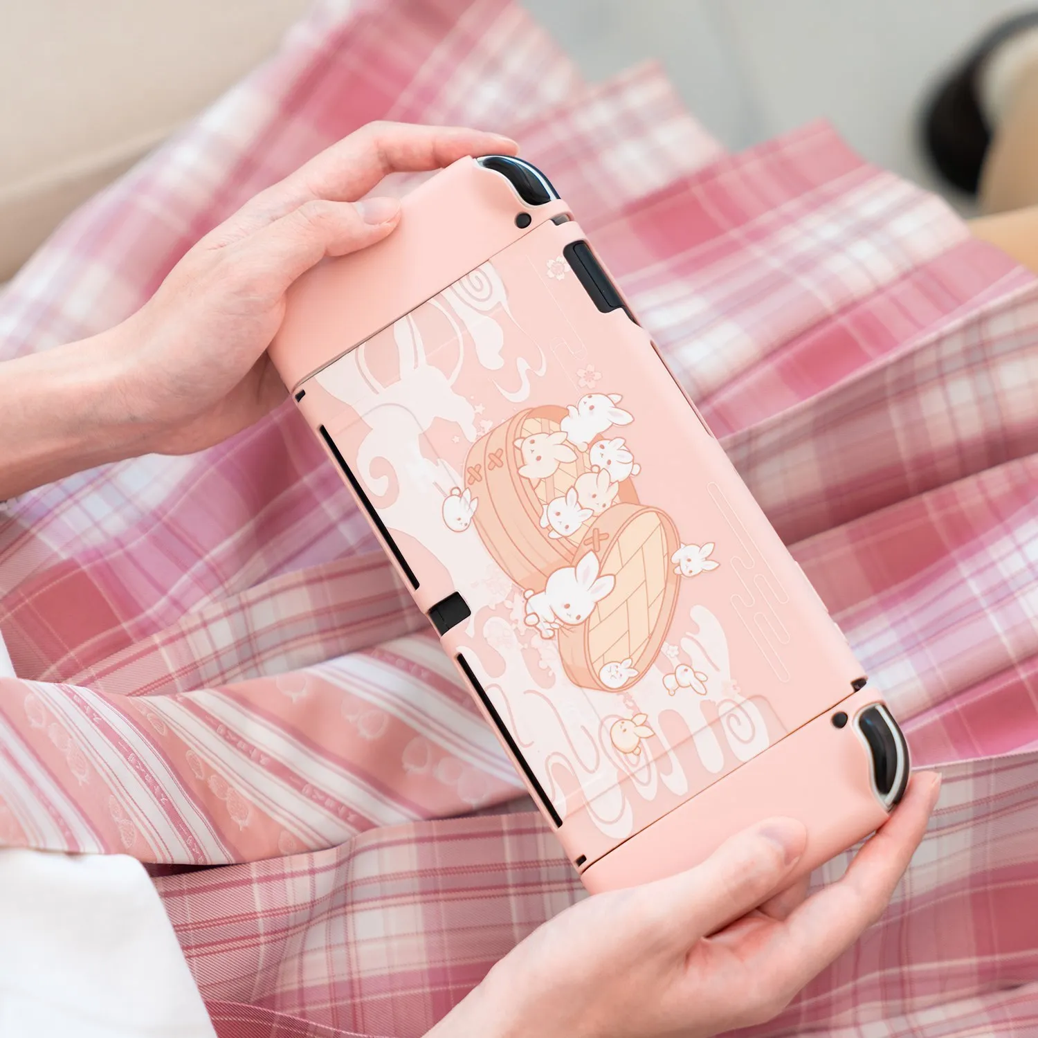 GeekShare-Nintendo Switch用の動物のウサギの形をしたスイッチケース,動物のモチーフ,柔らかい