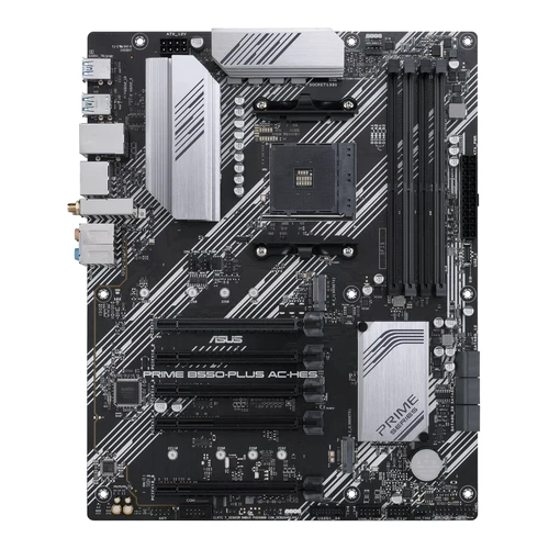 Imagen 2 del producto Placa base ASUS PRIME B550-PLUS AC-HES AM4 AMD B550 ATX Dual M.2 compatible con CPU Ryzen 4300 Ryzen 5600 Ryzen 4700 Ryzen 5700