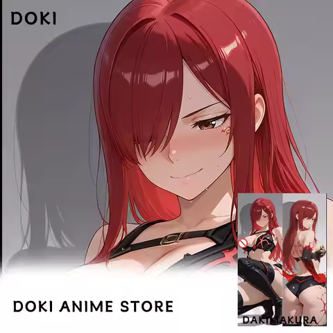 Erza Scarlet Dakimakura 2WAY Hugging Body Pillow Case Anime Pillow Cushion Cover Gift