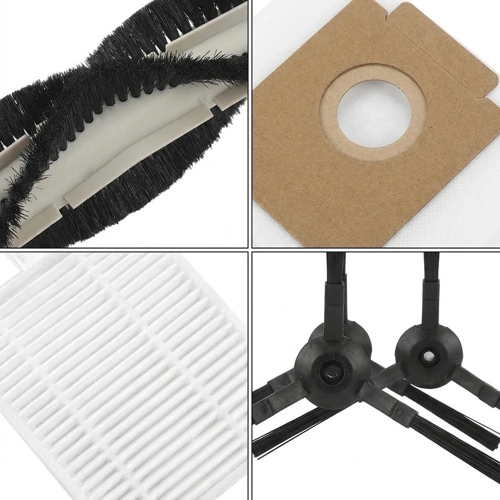Main Brush Set A30 for Pro Replacement 3.3L Bag Capacity Plastic Filter Paper Easy Snap-in Installation For ILIFE A30 Pro