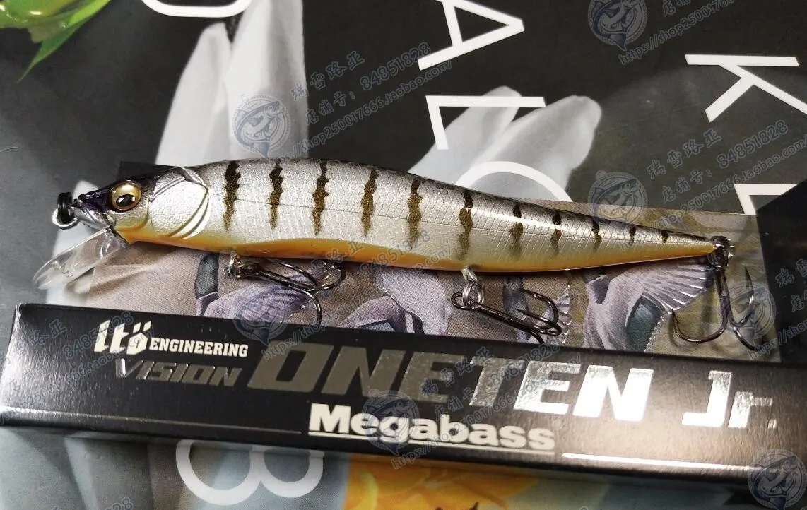 Imported Megabass Vision ONETEN Jr Suspended Mino Smoked 10.5g Perch Bait.