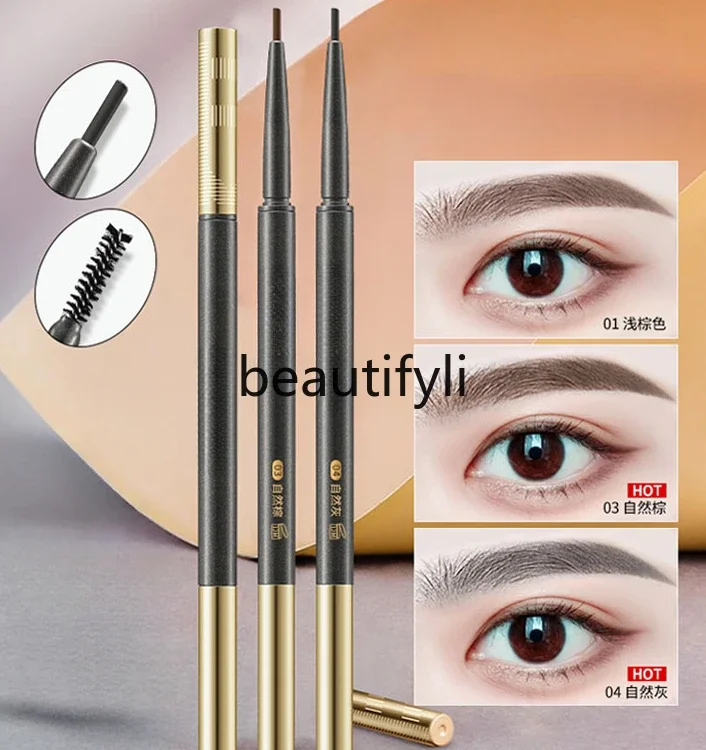 

Waterproof, sweat-proof and not easy to smudge sketch eyebrow pencil combination