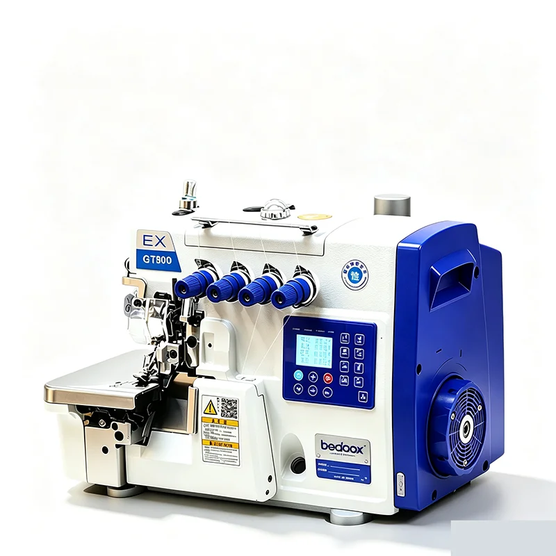 EX 900 Computerized Over Sewing Machine with Automatic Thread Cutting And Direct Drive Integrated Edge Cutting - New Model