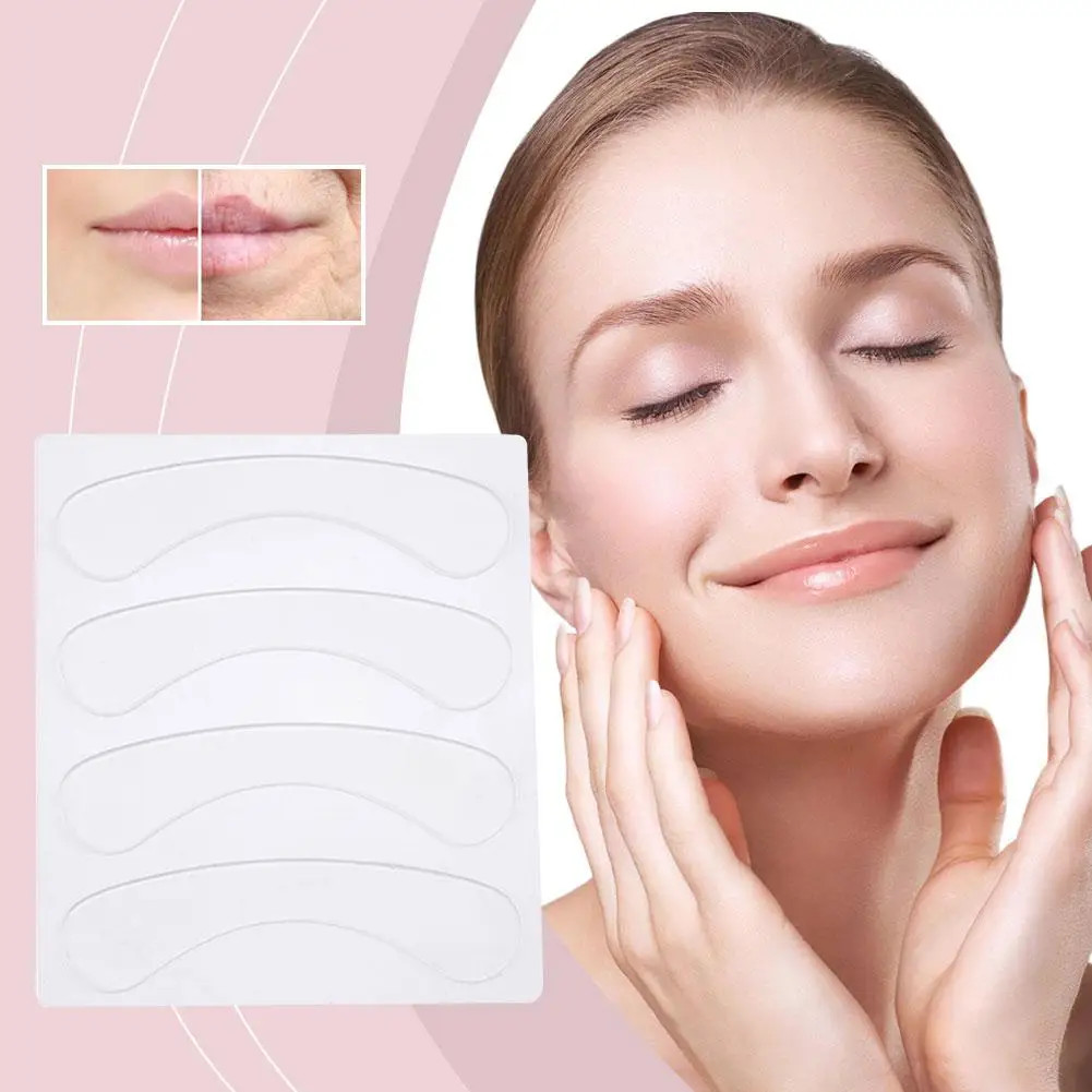 Parches de silicona antiarrugas para labios, parches para alisar la boca, sonrisa, líneas finas, arrugas, estiramiento facial, cuidado de la piel, Pa H5L9