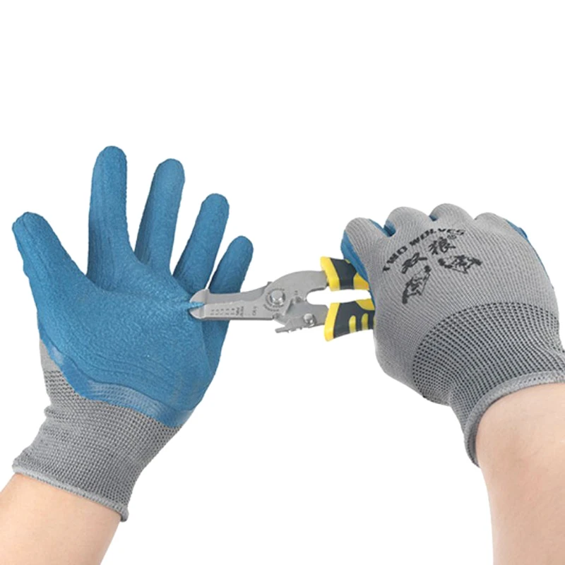 Rubber Gloves For On Site Auto Repair Handling Wear Resistant Soft Anti Slip Breathable Latex Labor Protection Gloves