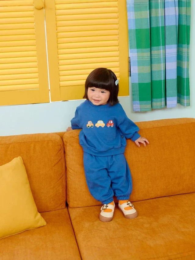2026 Autumn New Baby Casual Clothes Set Infant Boy Cute Car Print Sportwear Sweatshirt + Pants 2pcs Suit Toddler Girl Outfits