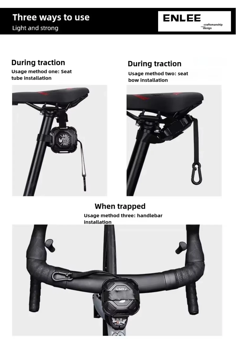 Mountainbike Sport Fahrrad Abschleppseil Fahrradzubehör Eltern Kinder Zugsystem Abschleppgurt Einziehbares Fahrrad Abschleppseil – Detail 6