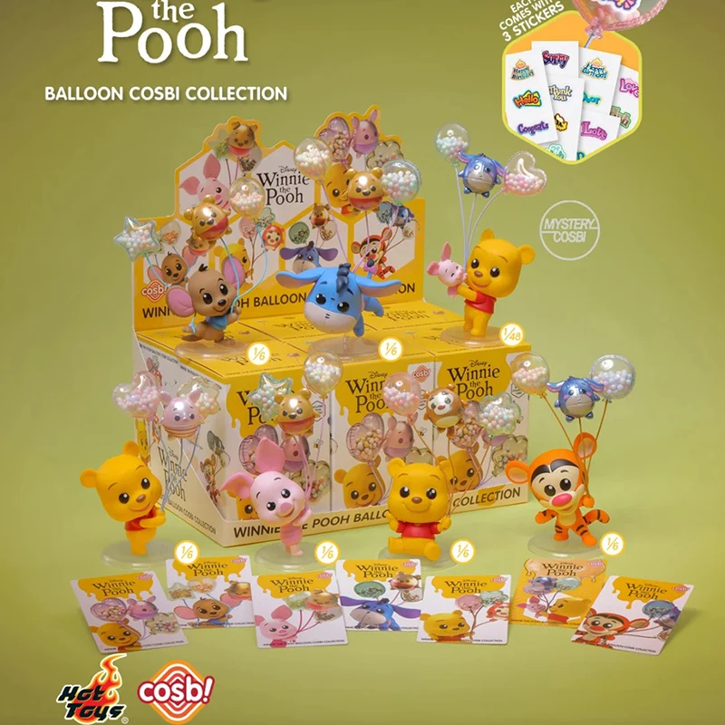 

Новые популярные игрушки Винни-Пух, серия воздушных шаров, слепая коробка, тайна, коллекция Cosbi, фигурка, декоративная игрушка, подарки-сюрпризы